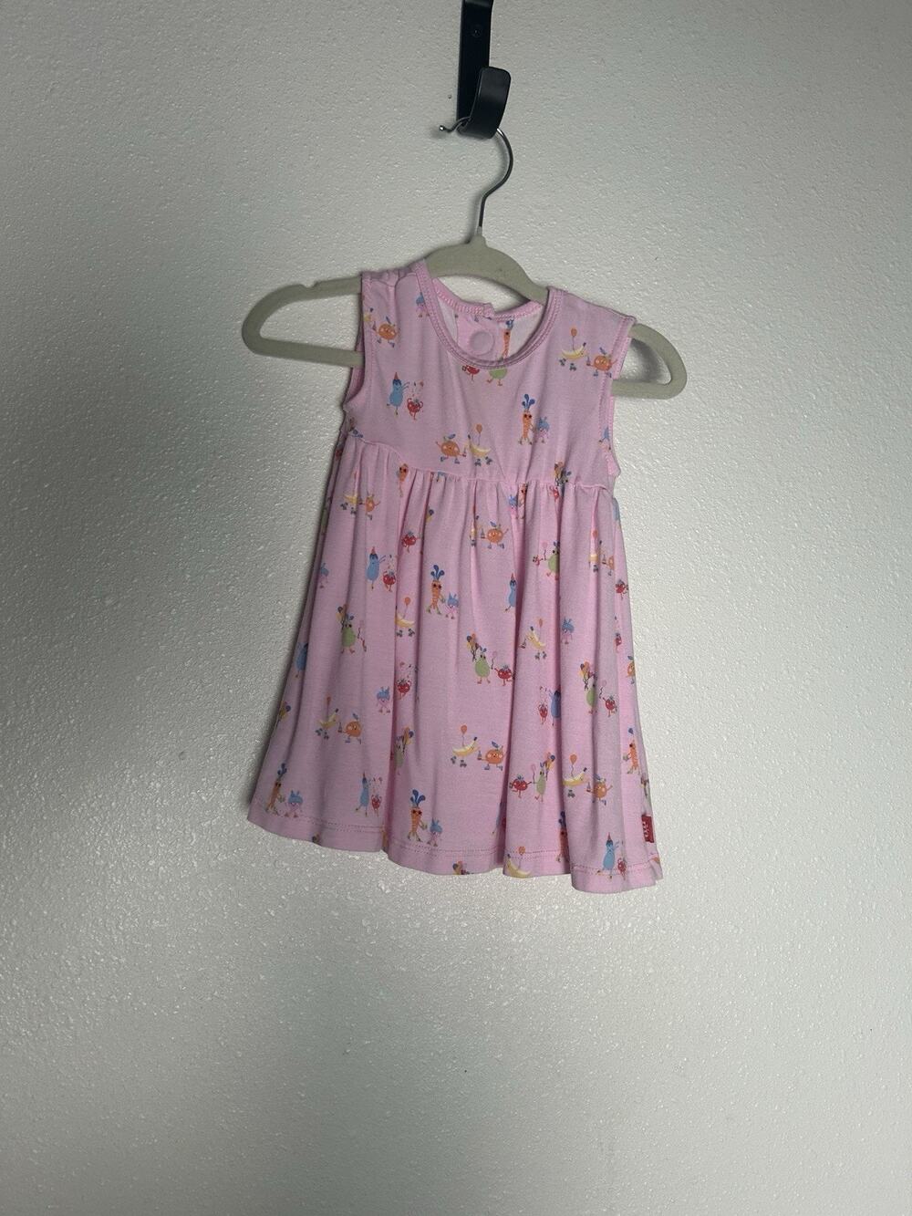 Magnetic Me Multicolored “Turnip The Beet” Fruit Modal Dress Size 3-6 Months